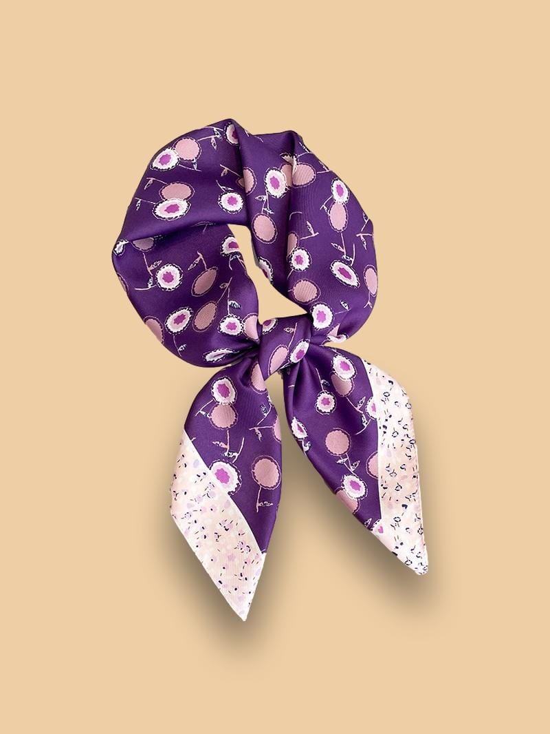 Foulard Satiné Violet