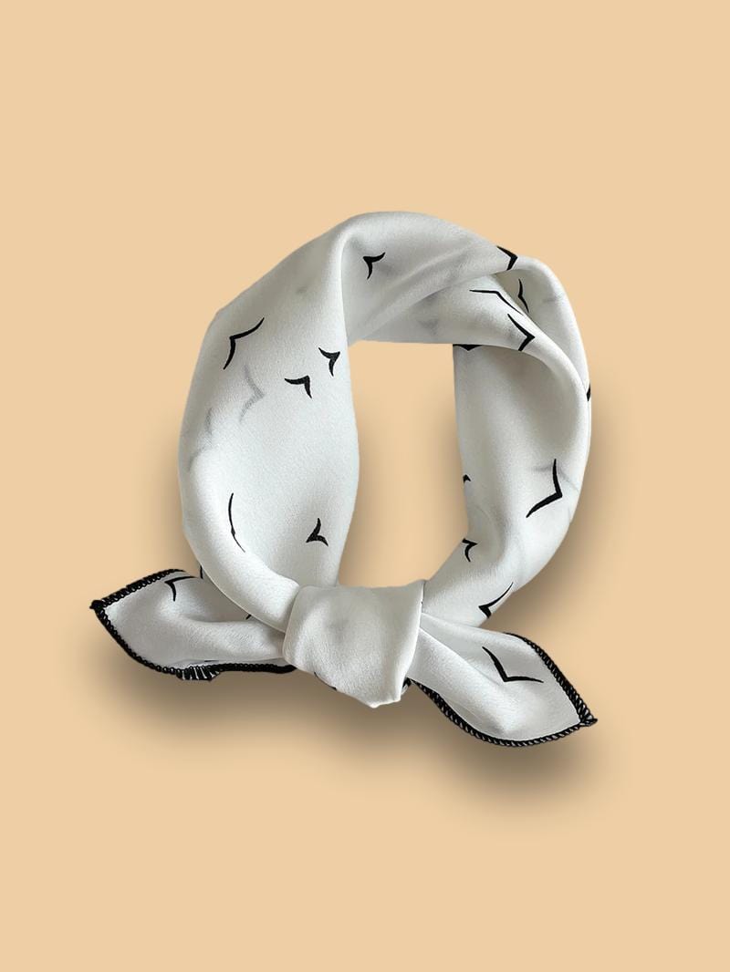 Foulard Blanc Femme Cheveux