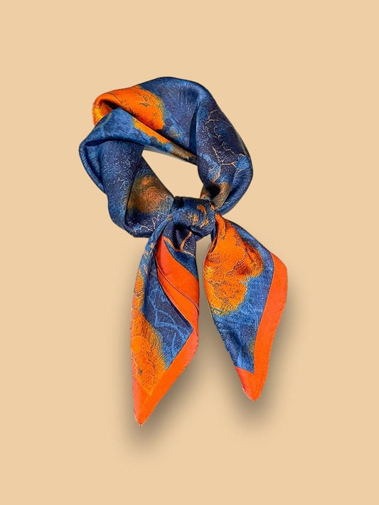 Foulard Bleu Cheveux