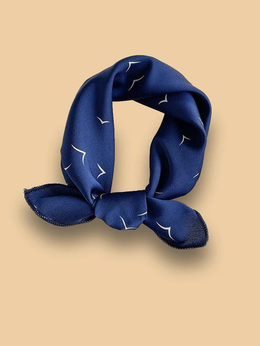 Foulard Carré Bleu