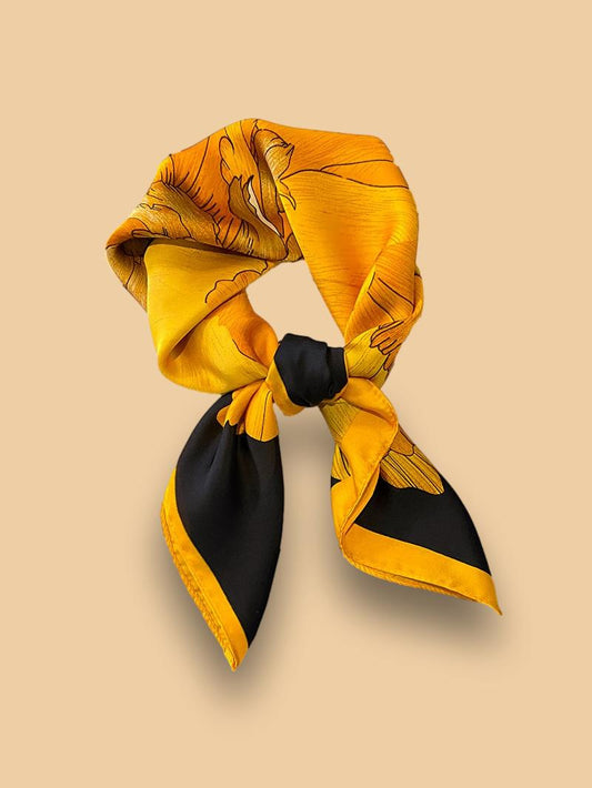 Foulard Carré Jaune