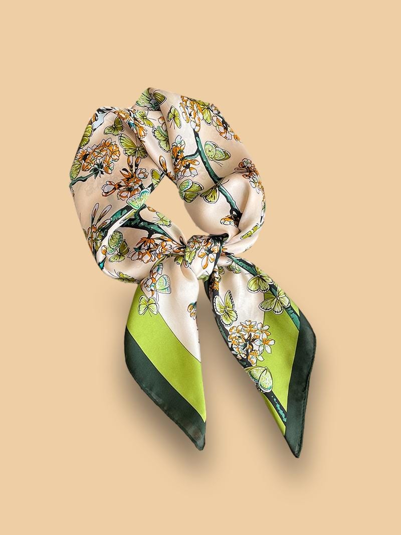 Foulard Carré Vert