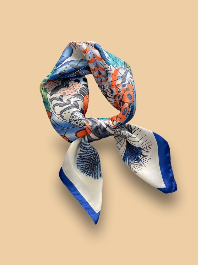 Foulard en Satin Beige