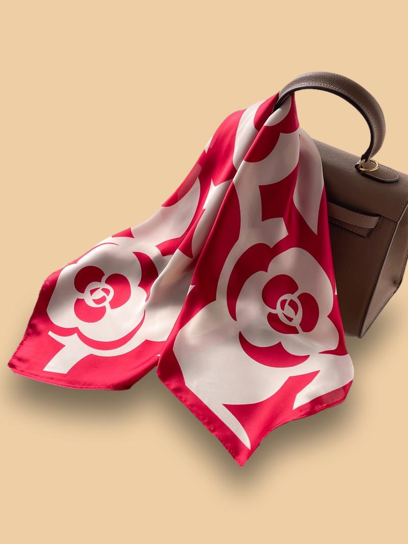 Foulard Satiné Rouge